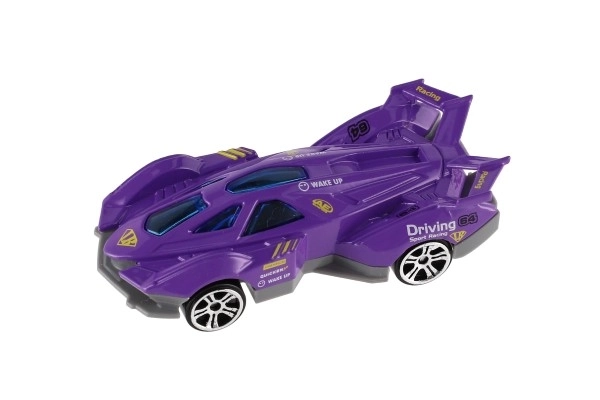 Auto sportowe 6szt. metal/plastik 8cm na wolny bieg w pudełku 10,5x27,5x4cm