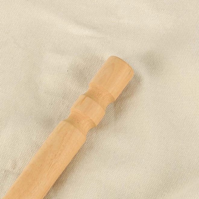 Brazylijskie wiszące krzesło z podnóżkiem 130 cm beżowe