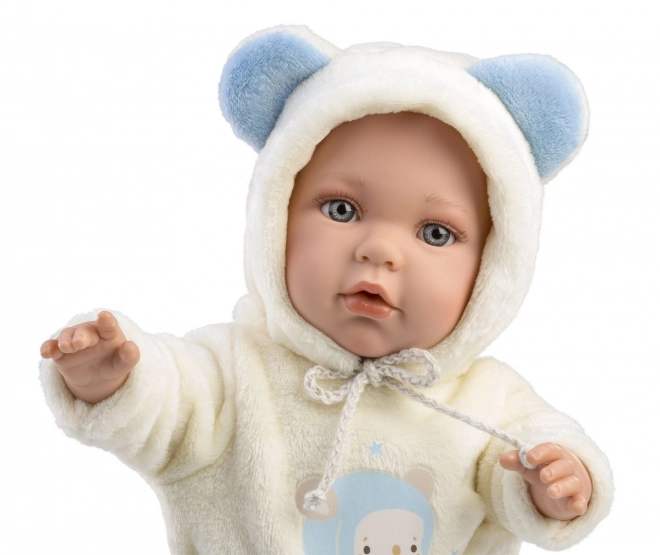 Llorens 14207 BABY ENZO - realistyczna lalka niemowlę z miękkim materiałowym ciałem - 42 cm