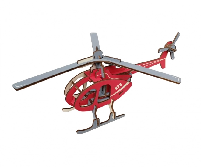 Woodcraft Drewniane 3D puzzle Helikopter