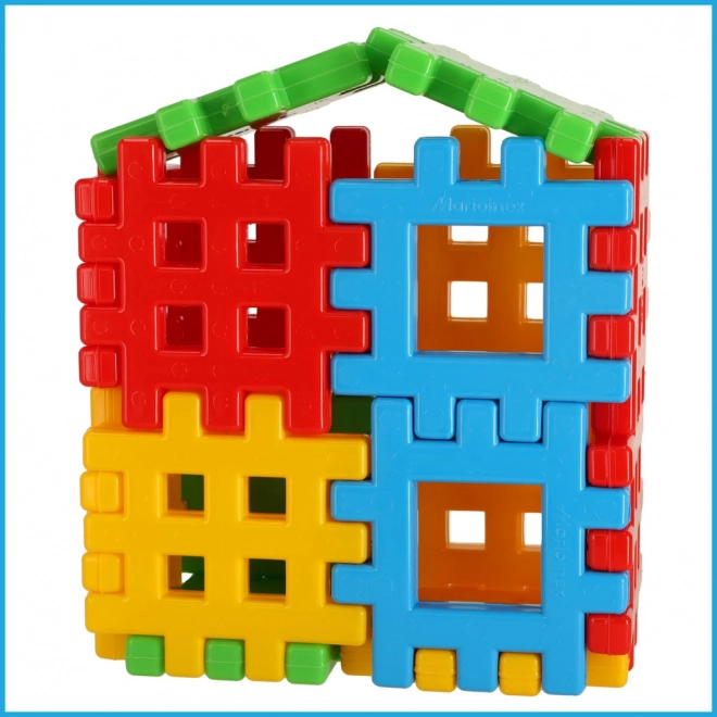 Kolorowe klocki konstrukcyjne Wafle Marioinex - 48 szt.
