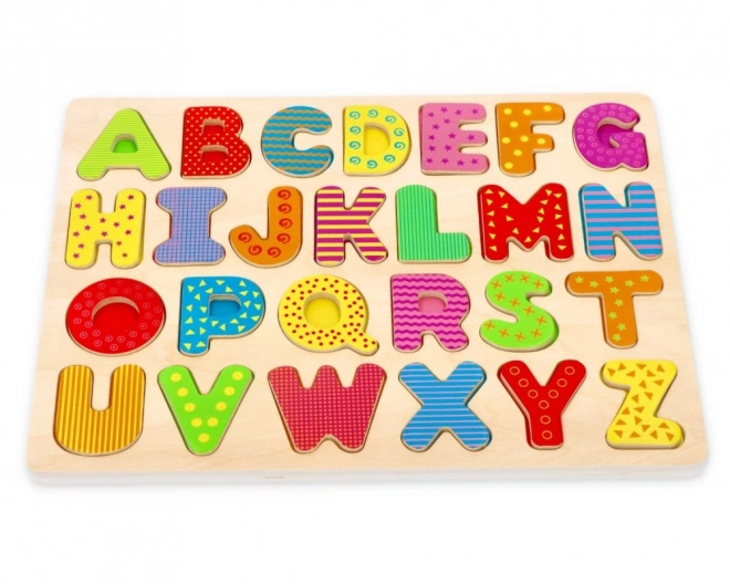 Drewniane puzzle alfabetyczne - duże litery