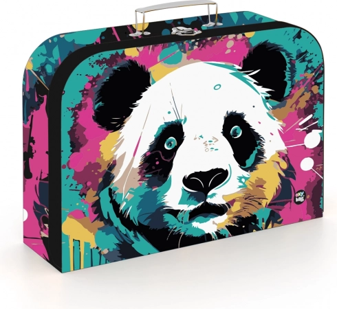 Dziecięca walizka laminowana Panda 34 cm