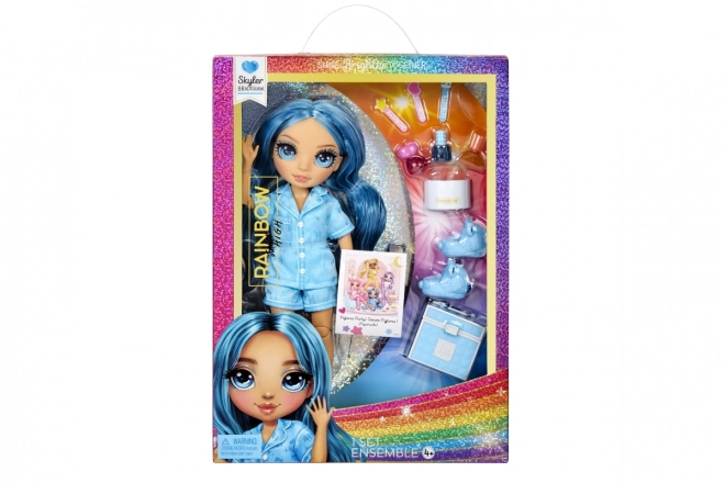 Rainbow High Junior Fashion lalka w piżamie - Skyler Bradshaw