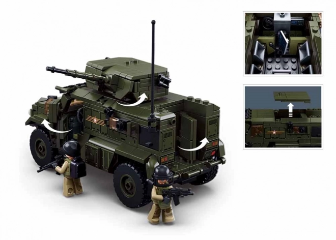 Sluban Klocki Konstrukcyjne M38-B1179 Pojazd Bojowy Tajfun