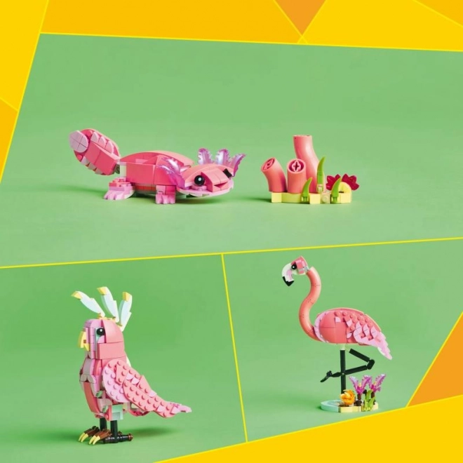 LEGO Creator 3 w 1 31170 Dzikie zwierzęta: Różowy flaming