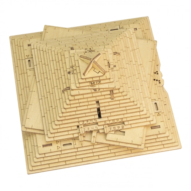 EscapeWelt 3D drewniana mechaniczna układanka logiczna Piramida