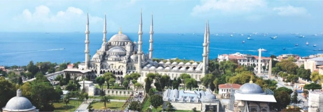 Panoramiczne puzzle Meczet Sułtana Ahmeda w Stambule 1000 elementów ANATOLIAN