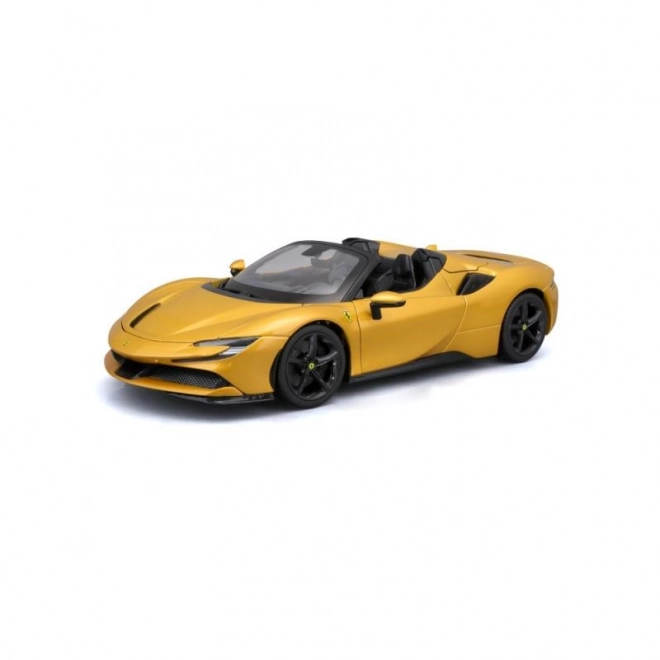 Bburago Ferrari SF90 Spider w skali 1:18 - żółty