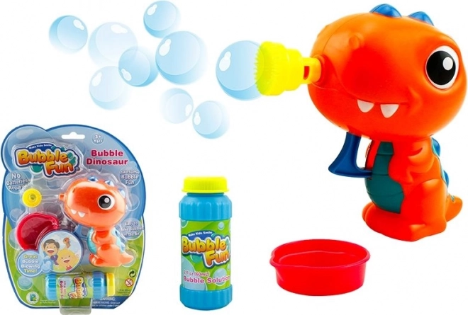 SPARKYS Pianka do baniek mydlanych Bubble Fun Dinozaur z płynem pomarańczowa