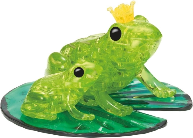 3D kryształowe puzzle żabki – 43 elementy