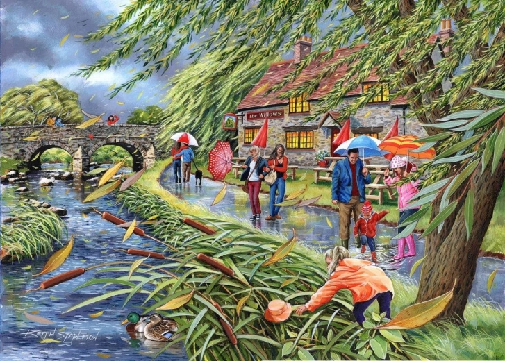 Puzzle Wiatr w Wierzbach 1000 elementów