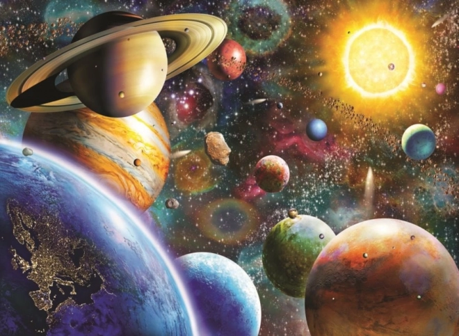 Puzzle z motywem planety 1000 elementów