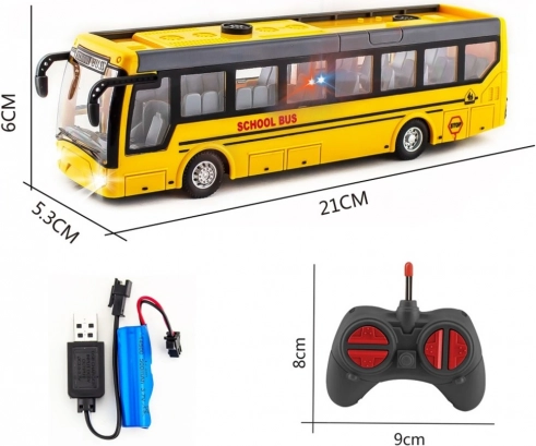 Zdalnie sterowany autobus szkolny 1:30