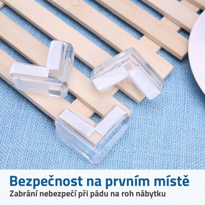 Dziecięce silikonowe osłony narożników 4 szt. – Kwadratowe duże