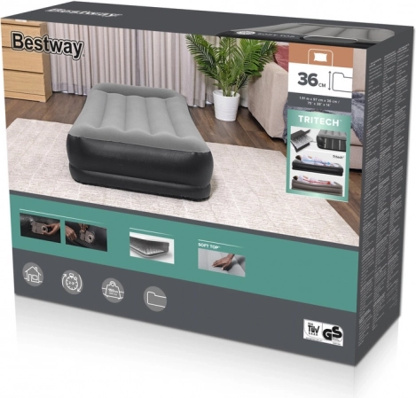 Materac dmuchany z pompką elektryczną 191 x 97 x 46 cm Bestway