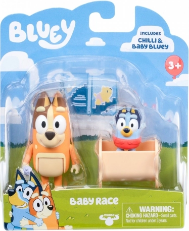 Zestaw figurek Bluey 2szt. Baby Bluey i Chilli