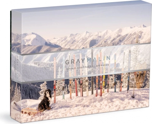 Dwustronne puzzle Zimowe wakacje 500 elementów GRAY MALIN