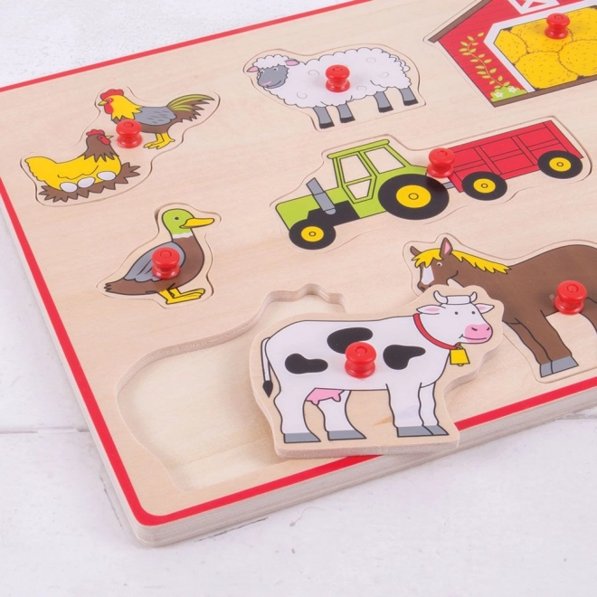 Puzzle wkładane Gospodarstwo rolne Bigjigs Toys