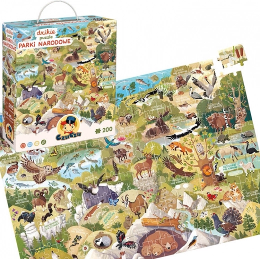 CzuCzu Divoce puzzle Parki Narodowe 200 elementów