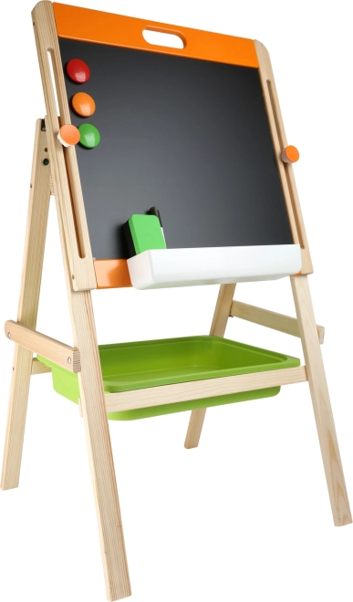 Kompaktowa dziecięca tablica 2w1 SMALL FOOT z kredą i magnesami