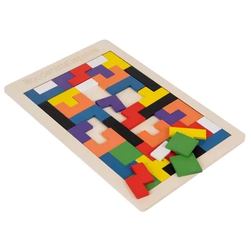 Drewniane puzzle/tetris Kruzzel 22667
