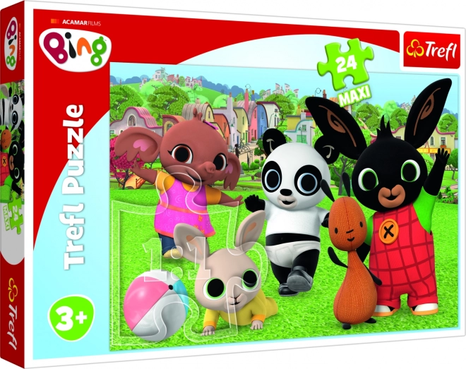 Trefl puzzle 24 Maxi Bing Zabawa w parku