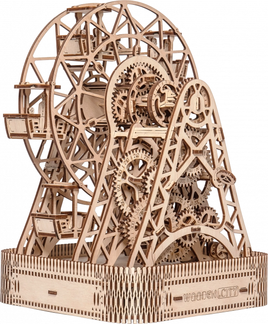 Drewniany model diabelskiego młyna WOODEN CITY