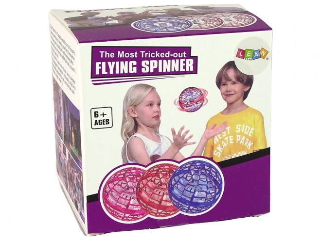 Latająca obracająca się kula niebieska Flynova LED 10 cm