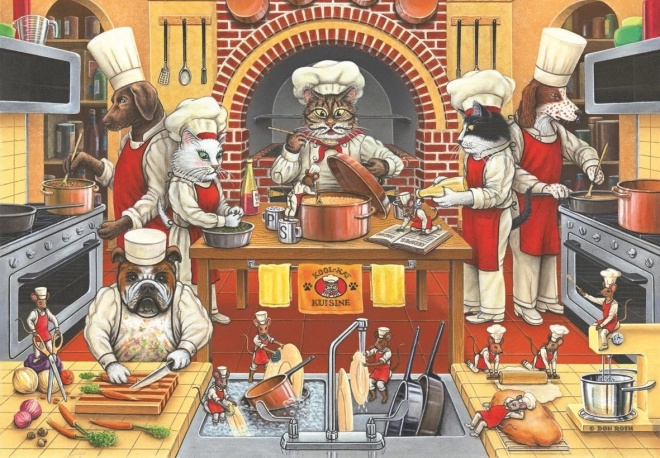 Puzzle Zwierzęca kuchnia 500 elementów