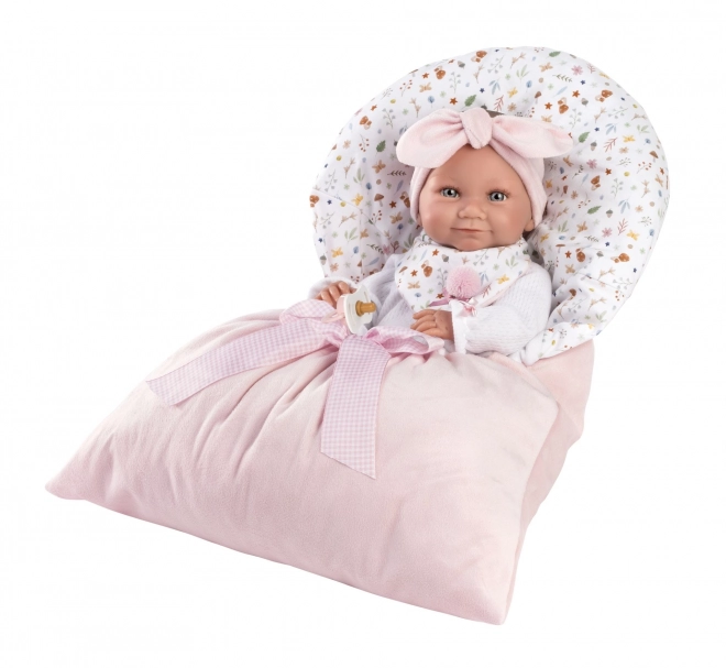 Llorens 73901 NOWORODEK DZIEWCZYNKA - realistyczna lalka niemowlę z całkowicie winylowym ciałem - 40 cm