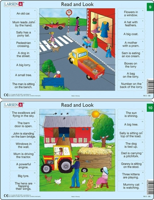 Puzzle angielski – słówka, 16 elementów