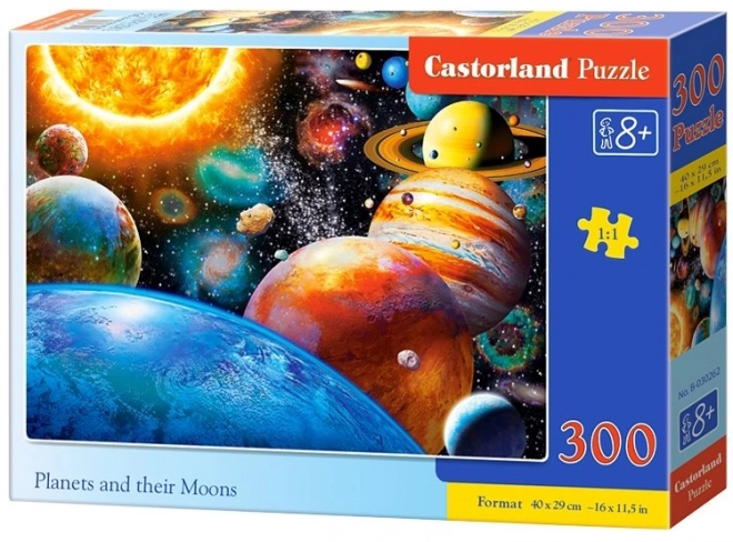 Puzzle planety i ich księżyce 300 elementów