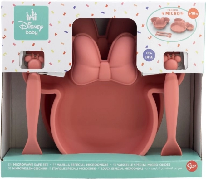 Dziecięcy zestaw obiadowy Minnie Mouse 4w1