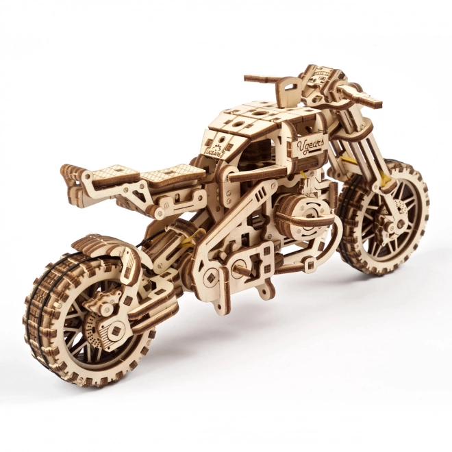 Ugears Puzzle 3D Motocykl z wózkiem 380 elementów