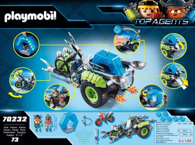 Playmobil Top Agents Trójkołowiec Arktycznych Rebeliantów