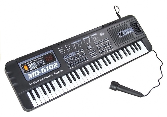 Klawiatura MQ-6102 61 klawiszy Mikrofon edukacyjny