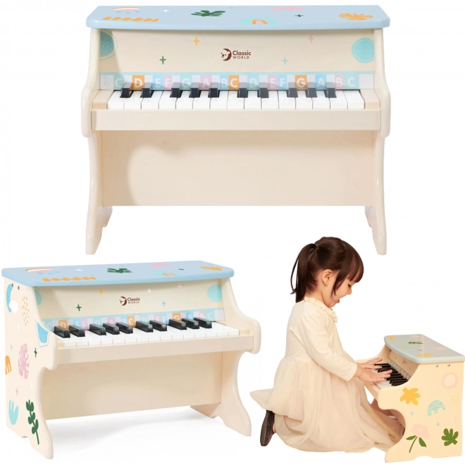 Klasyczny Świat Dziecięce Muzyczne Pianino z Książeczką