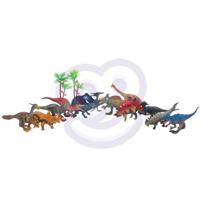 Zestaw dinozaurów XL z podkładem