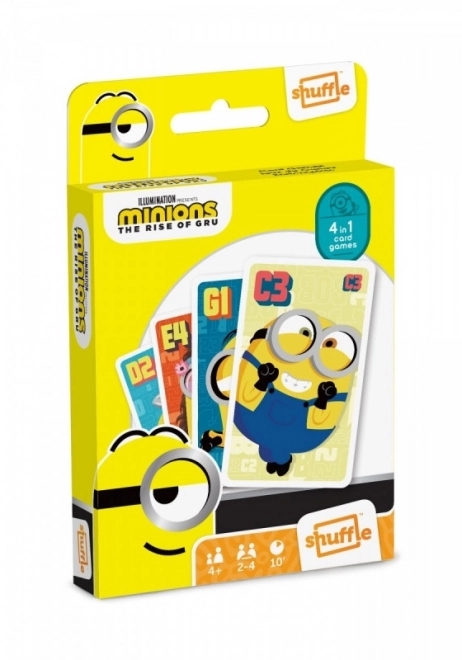Gra karciana Shuffle Fun 4 w 1 Minions: Wejście Gru