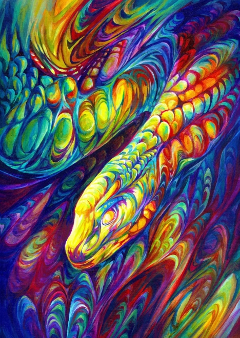 Enjoy puzzle tęczowy wąż 1000 elementów