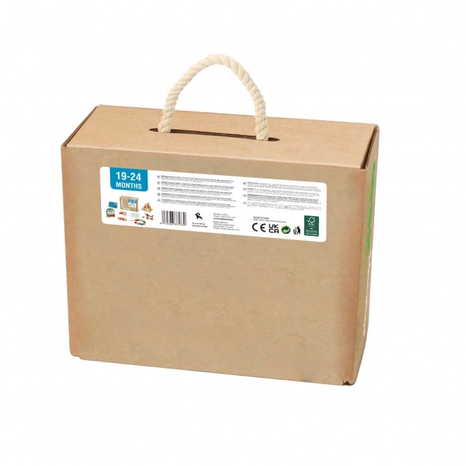 Montessori sensoryczna skrzynka XXL 6w1 od Tooky Toy