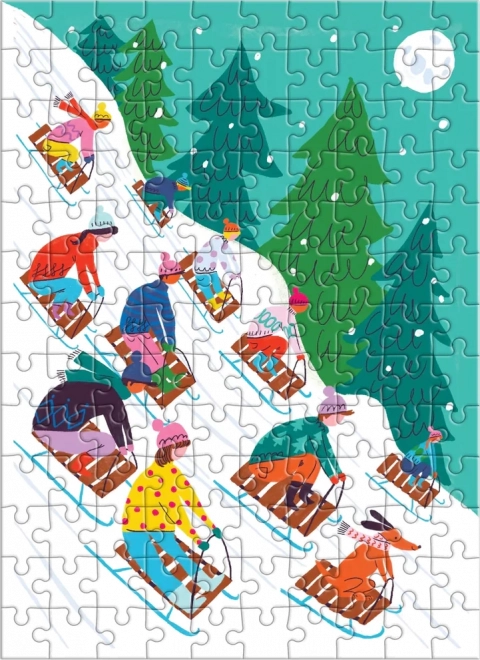 Mini Puzzle Sanki - 100 elementów