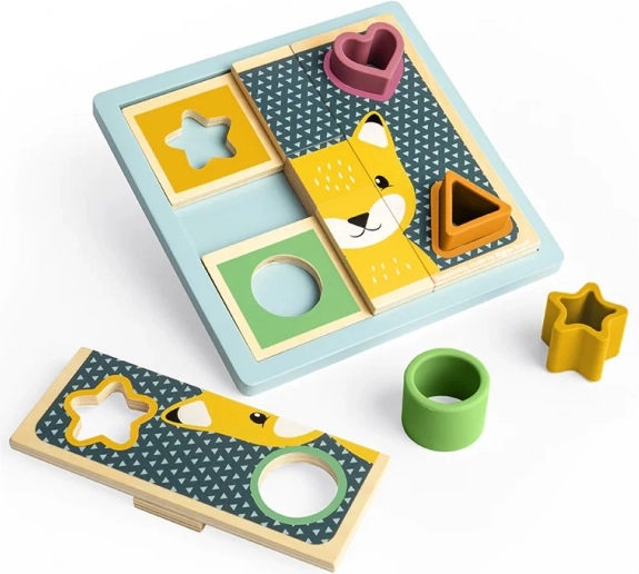 Bigjigs Toys aktywne puzzle z drewna FSC