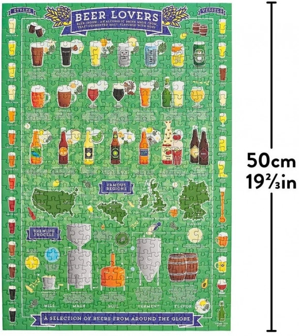 Ridley's Games Puzzle dla miłośników piwa, 500 elementów