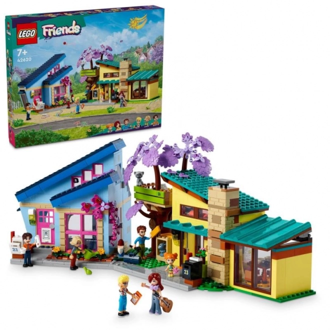 LEGO® Friends 42620 Domy rodzinne Olly'ego i Paisley