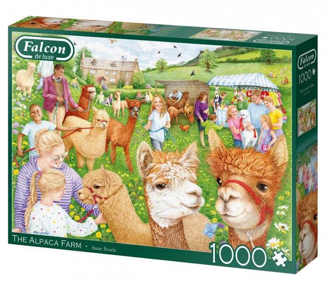 Puzzle Farma z alpakami - 1000 elementów