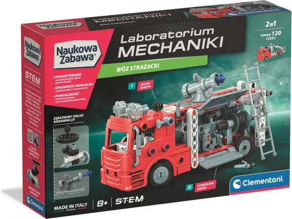 Mechanika laboratoryjna – strażacy zestaw konstrukcyjny CLEMENTONI