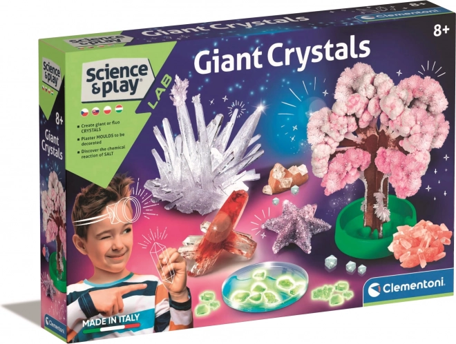 CLEMENTONI Science&Play Laboratorium: Mega świecące kryształy