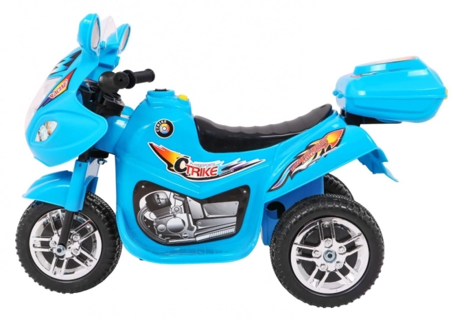 Trójkołowiec BJX-088 motocykl elektryczny + dźwięki + światła – Niebieska